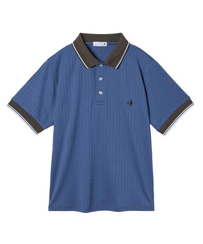 ルコックスポルティフ le coq sportif ジャガード半袖ポロシャツ