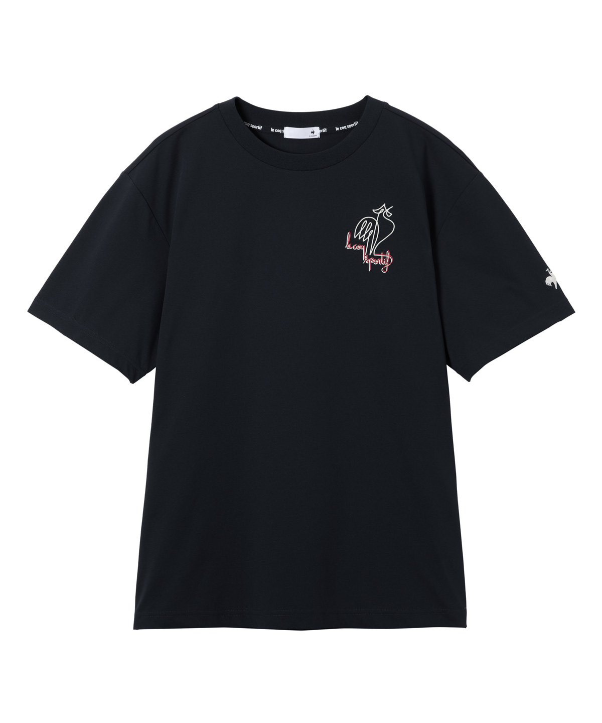 lecoqsportif(ings) ルコックスポルティフ le coq sportif ヘランカ片胸グラフィックプリ ネイビー L