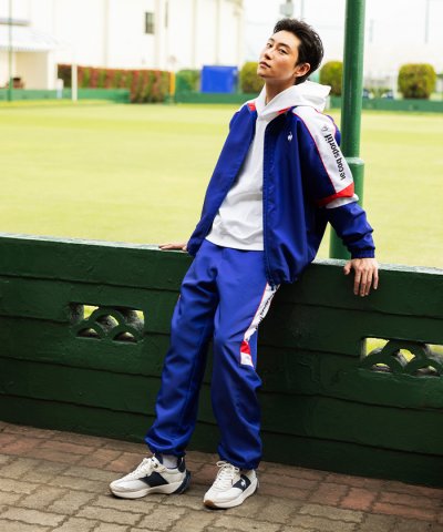 ルコックスポルティフ le coq sportif カラーブッロク裏起毛ストレー