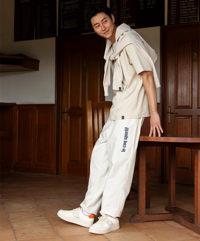 ルコックスポルティフ le coq sportif 裏メッシュ付きウィンドパンツ