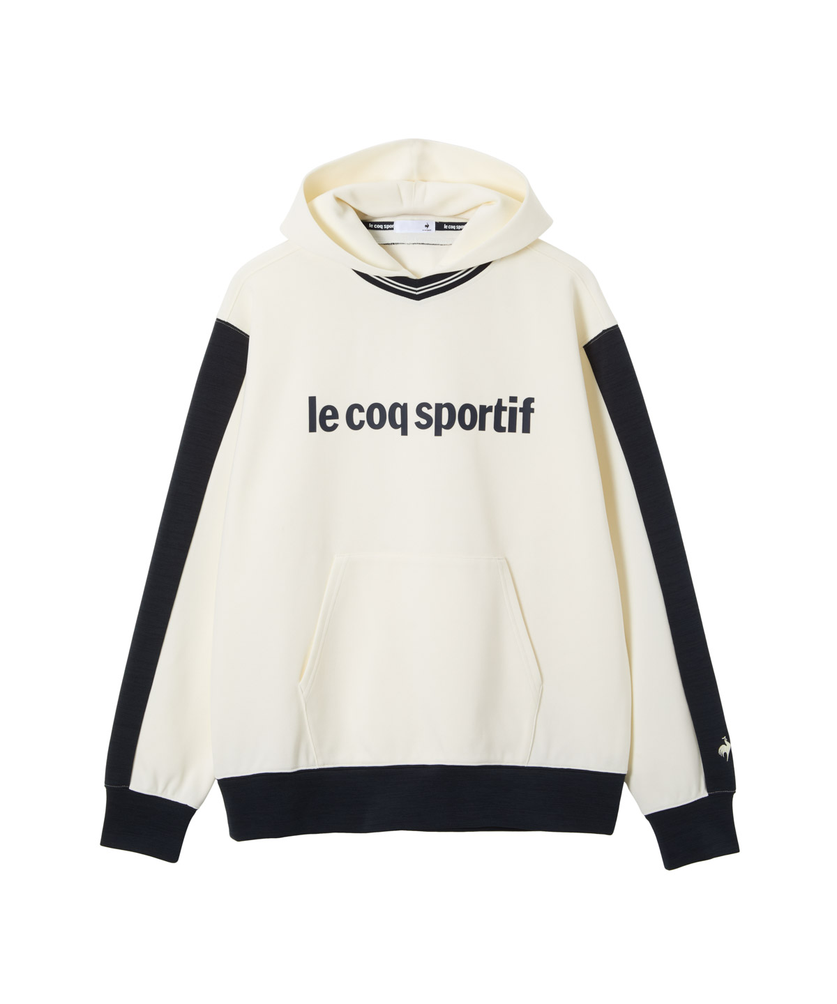 lecoqsportif(ings) ルコックスポルティフ le coq sportif ハーフゲージニットフーディス ホワイト M lecoqsportif(ings) ルコックスポルティフ le coq sportif ハーフゲージニットフーディス ホワイト M
