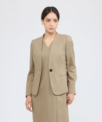 ナチュラルビエラ ノーカラージャケット