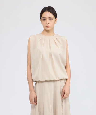 ドライウール ノースリーブブラウス