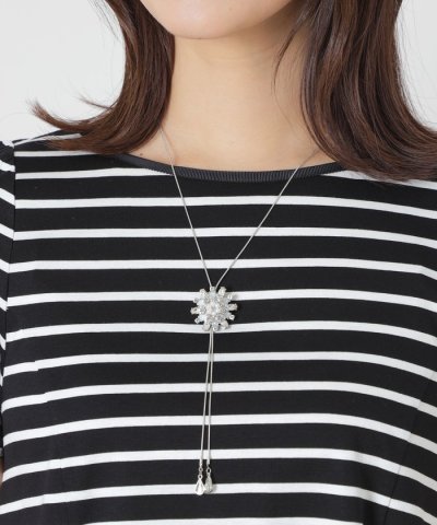 フラワービジュースライドネックレス