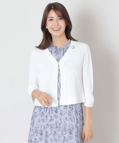 透かし編み ショートボレロ