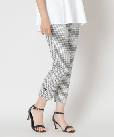 ウインドウペン スリムパンツ