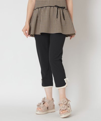 バイカラーサイドリボン パンツ