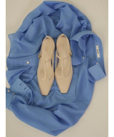 シアーローヒールパンプス