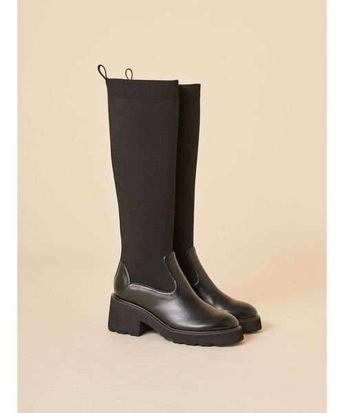 SNIDEL スナイデル　ヒールロングブーツ SNIDEL（スナイデル）の「ヒールロングブーツ（ブーツ）」 - WEAR