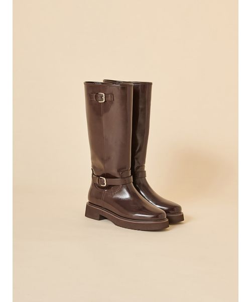 snidel ストラップフィットロングブーツ SNIDEL/スナイデル]ストラップフィットロングブーツ（靴