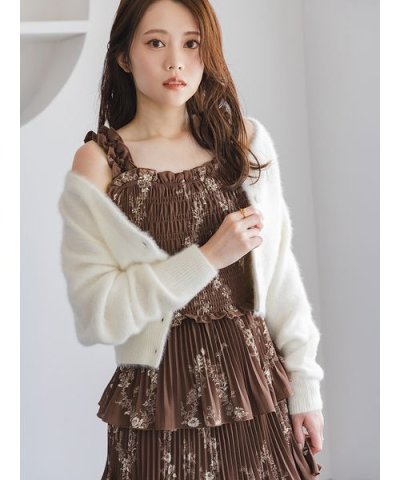 フォックスファーショートカーディガン