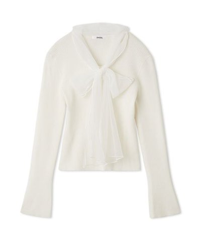 ニュアンスリボンニットプルオーバー