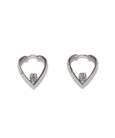 ハートフープピアス