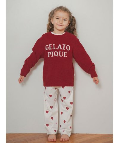 【KIDS】ハート柄ロングパンツ