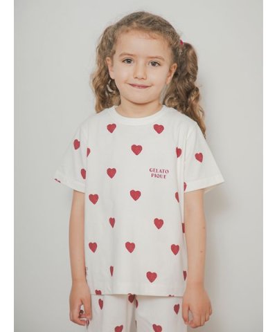 【KIDS】ハート柄Tシャツ