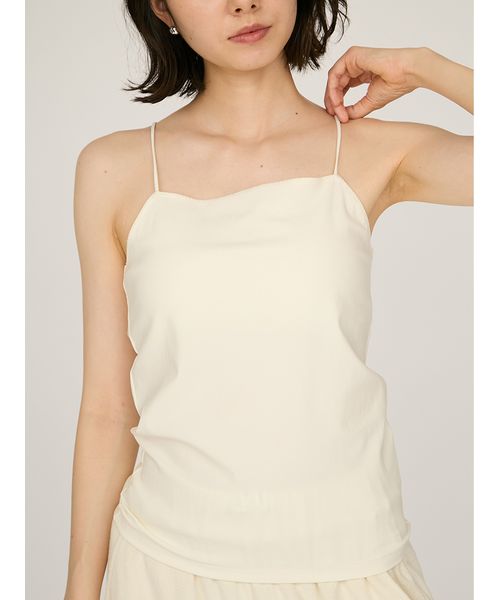 Aimeine カップ付きニットキャミソール ベージュ カップ付きニットキャミソール｜PETAL ONLINE（ペタルオンライン）