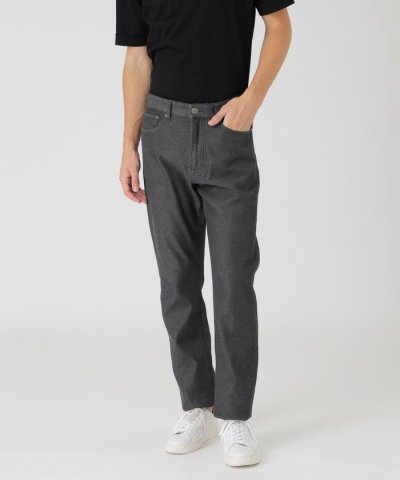 ダブルフェイスクレストブリッジチェックデニムパンツ