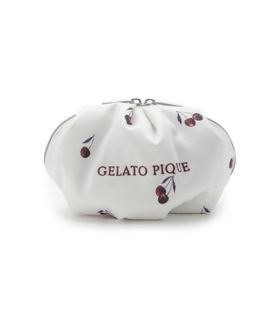 チェリー柄ポーチ