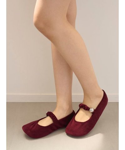 ベロアルームシューズ