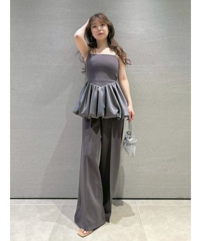 【WEB限定00サイズ】バルーンペプラムボンディングセットアップ