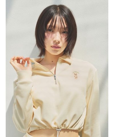 【WEB限定カラー】Lily Bearハーフジップクロップドスウェット
