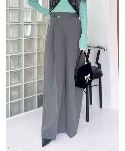 アシメデザインワイドパンツ