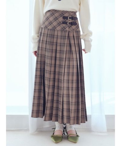 ベルテッドプリーツスカショーパン