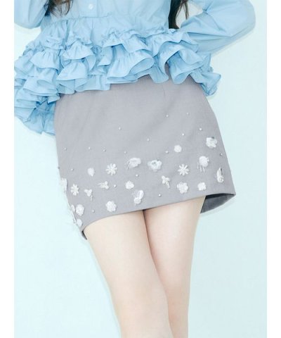 [L.B CANDY STOCK]フラワービジュースカショ―パン