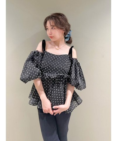 3wayジャガードペプラムビスチェ