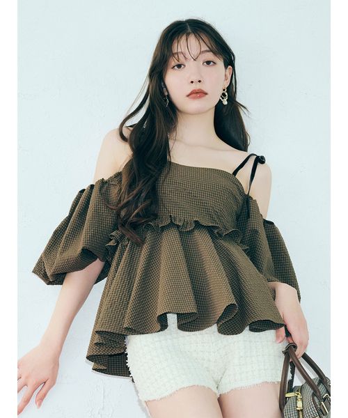 3wayジャガードペプラムビスチェ(508364631)｜阪急百貨店公式