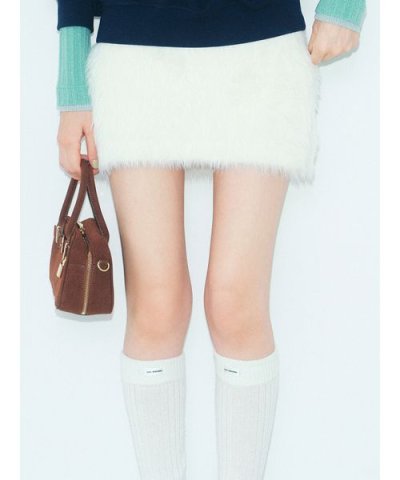 【WEB限定カラー】フェザーヤーンミニスカート