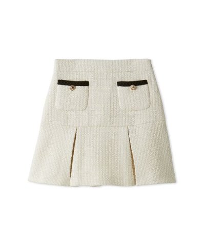 ツイードタックミニスカート