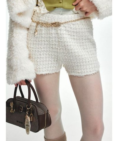 ツイードニットショートパンツ