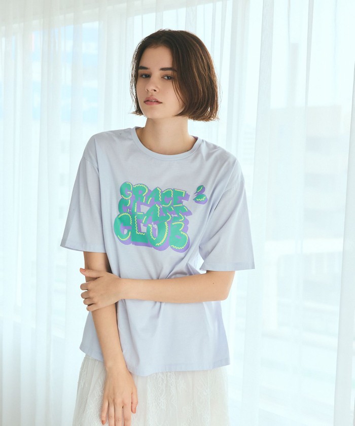 GRACE CONTINENTAL / グレースコンチネンタル クラッシュロゴTシャツ クラッシュロゴTシャツ / GRACE CONTINENTAL | GRACE