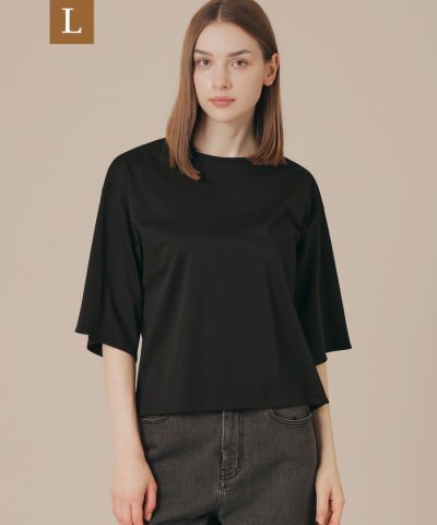 【L】【SUPER FINE LAB.】パウダーシュガーコットンＴシャツ
