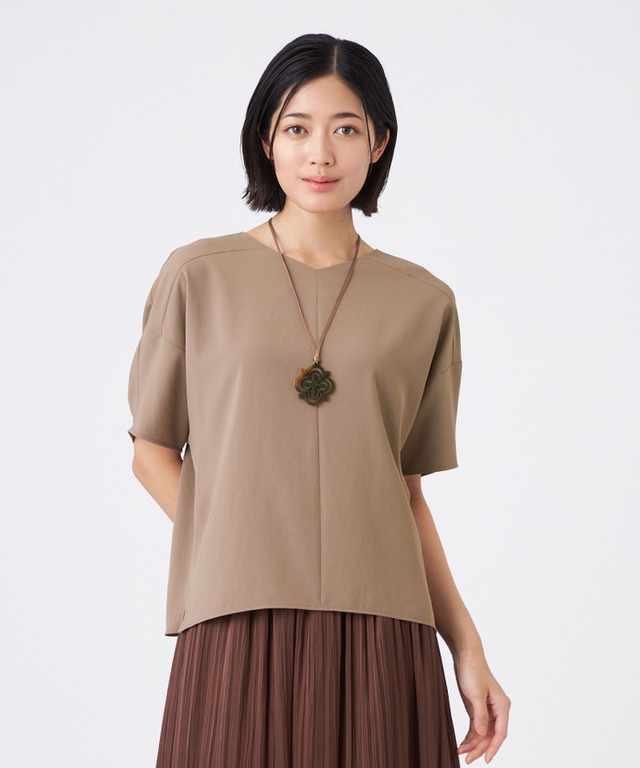 新品未使用★梅田阪急購入★machatt アシメカラーブラウス　ブラウン マチャット MACHATT アシメカラーブラウス - メルカリ