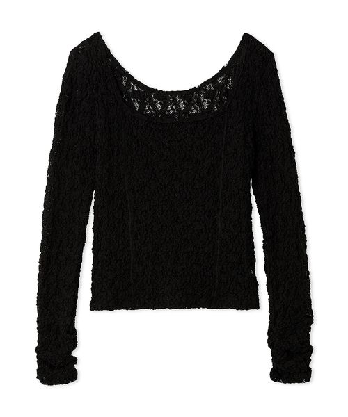FRAYI. D 2wayスクエアネックレーストップス BLK F FRAYI. D 2wayスクエアネックレーストップス BLK F