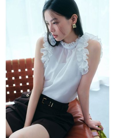 2wayギャザーフリルブラウス