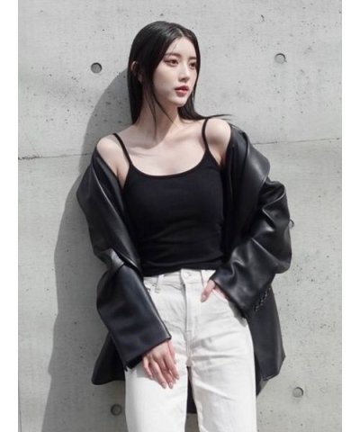 バリエレザーライクテーラードジャケット