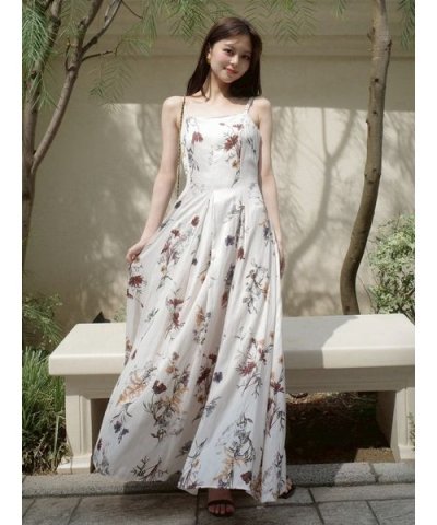 ボタニカルプリントキャミソールワンピース／ウォッシャブル