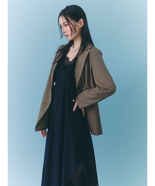 ◆送関税無料◆LoveShackFancy レーストリム スリップワンピース レーストリムスリップワンピース(マキシ・ロングワンピース