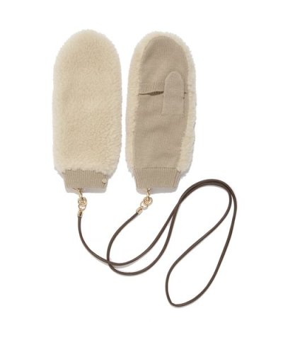 ECOPELレザーストラップ付きミトン