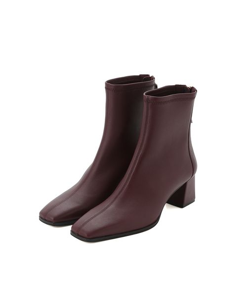 FRAYI. D ストレッチショートブーツ WINE 37 FRAYI. D ストレッチショートブーツ WINE 37
