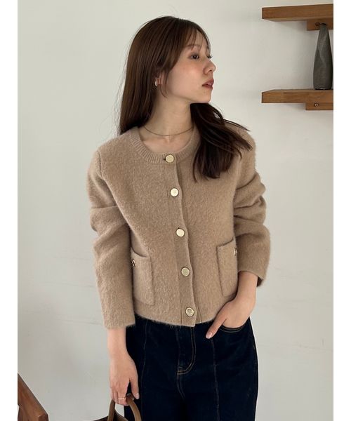 新品　Sov.　WOOL + FOXジャケット　36サイズ フォックスウールニットジャケット(508369290)｜阪急百貨店公式