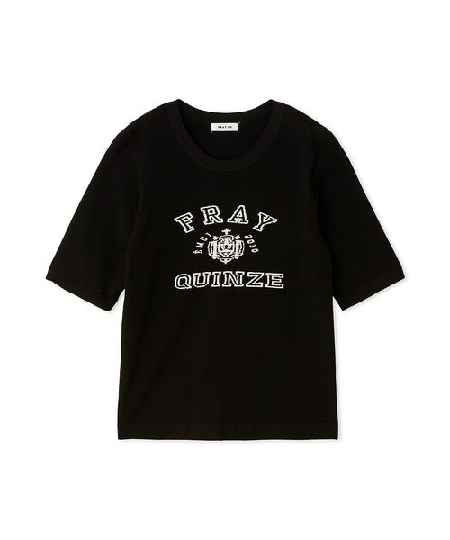 ニット セーター カレッジロゴインターシャニットプルオーバー レディース カレッジロゴインターシャニットプルオーバー(508369298)｜阪急