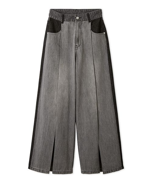 FRAYI. D ボックスタックワイドデニムパンツ BLK 0 FRAYI. D ボックスタックワイドデニムパンツ BLK 0