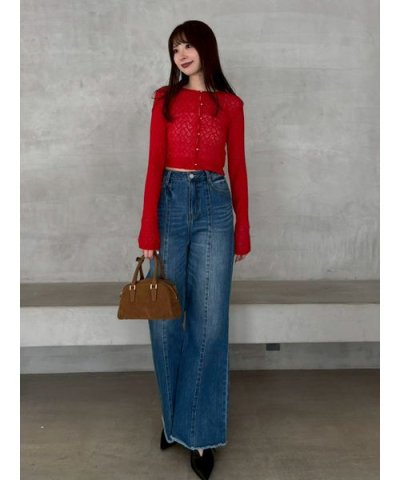 ベーシックフレアデニムパンツ