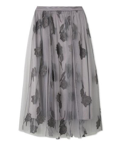 ローズチュールスカート