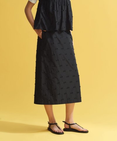 カットジャカードスカート