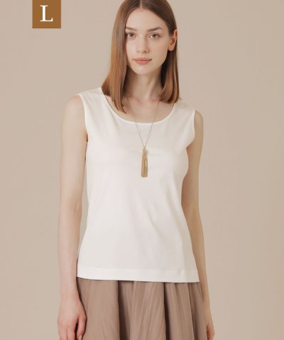 【L】【SUPER FINE LAB.】パウダーシュガーコットンタンクトップ